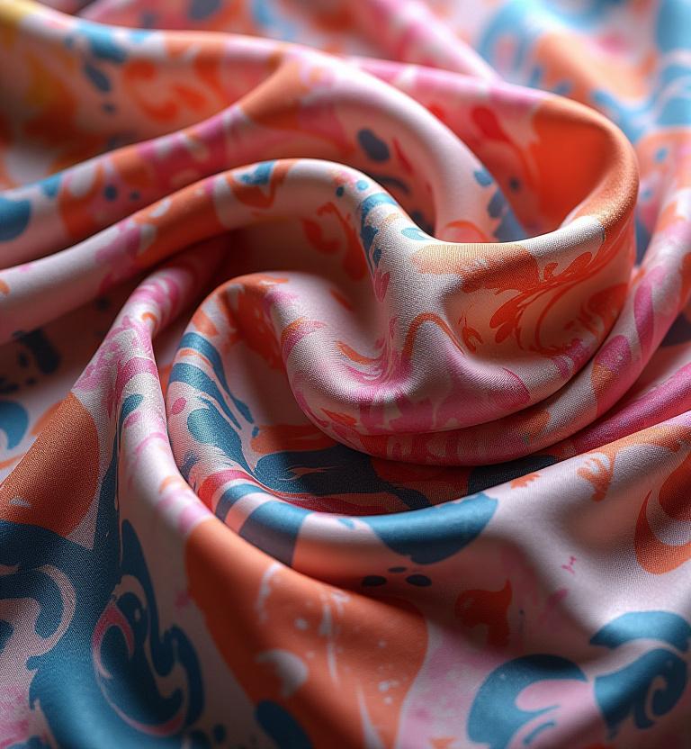 シルクスカーフ用生地